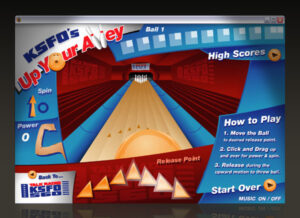 Online Bowling Game for Radio Station