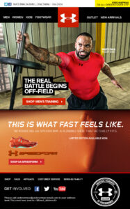 Under Armour HTML Email Campaign