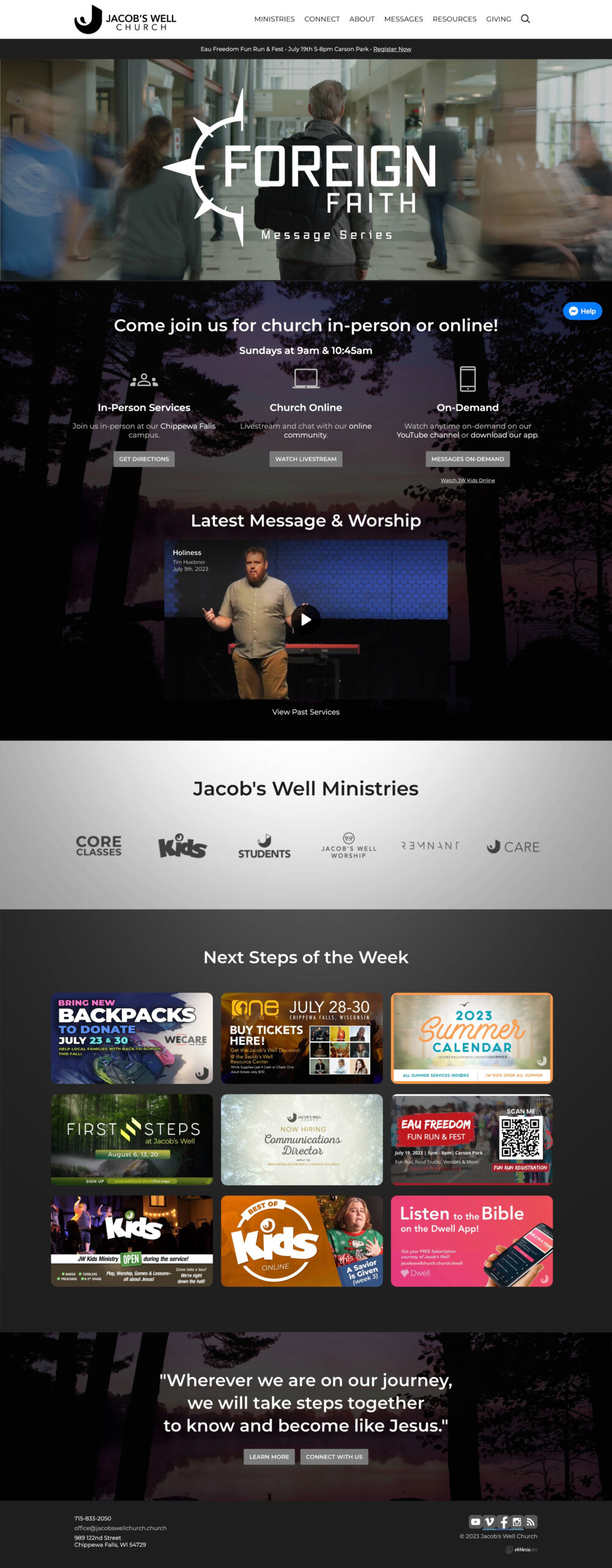 Jacob’s Well Church Website